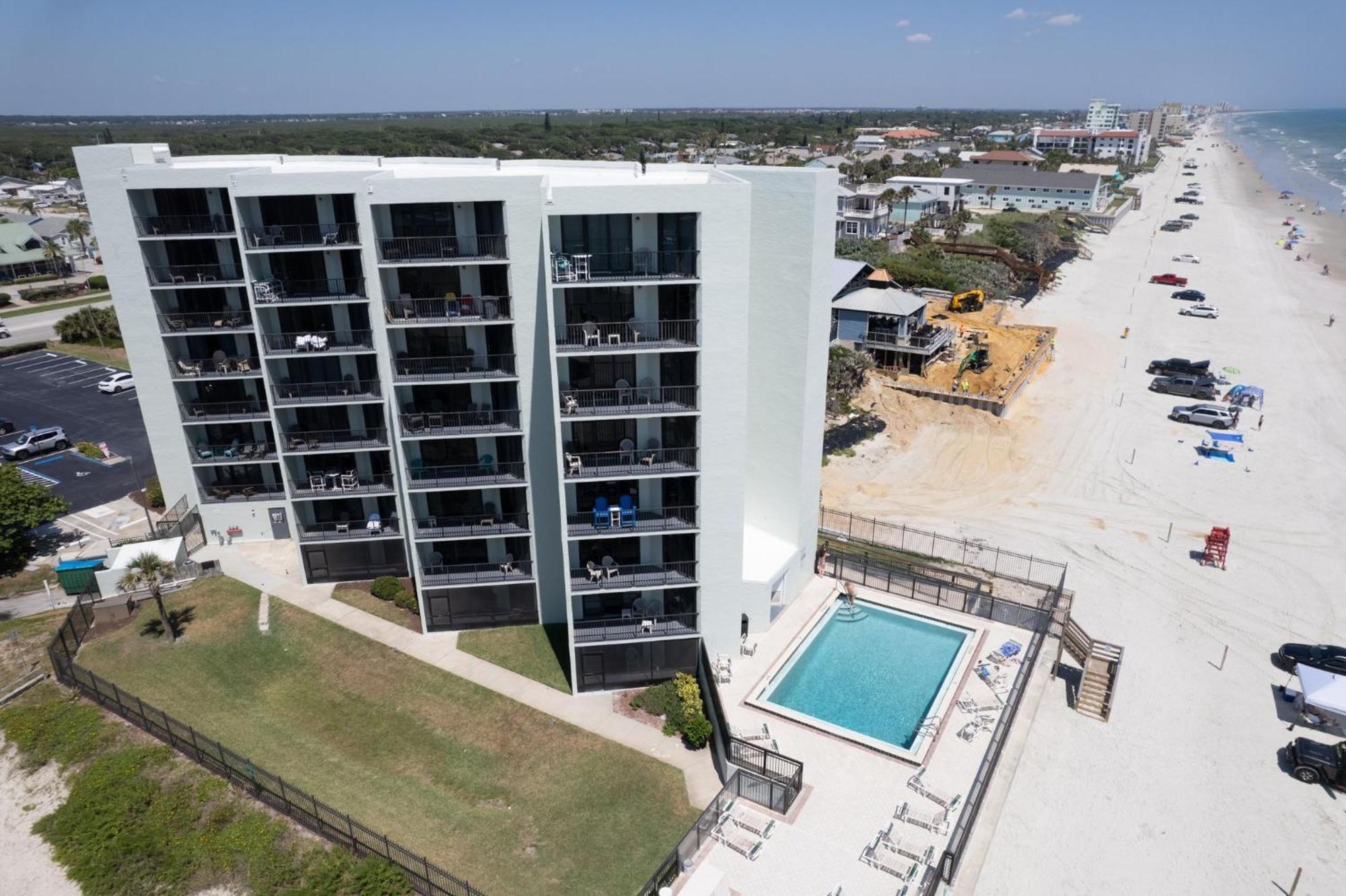ניו סמירנה ביץ' Ocean View With A Beachfront Pool At Ocean Trillium Condo ~ 403 מראה חיצוני תמונה