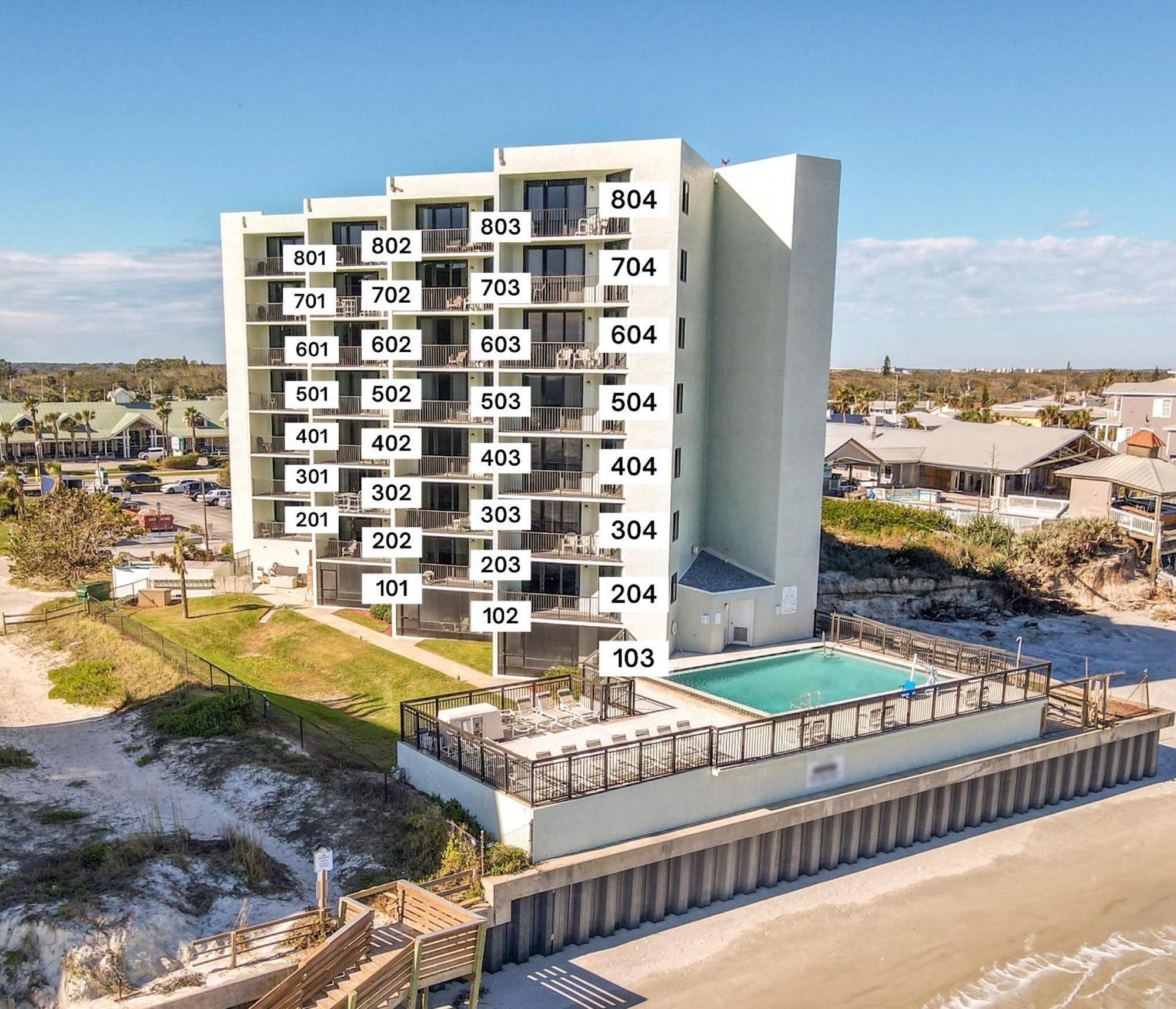 ניו סמירנה ביץ' Ocean View With A Beachfront Pool At Ocean Trillium Condo ~ 403 מראה חיצוני תמונה